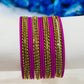 Pleasing Violet Color Metal Bangles With Stone Near Me