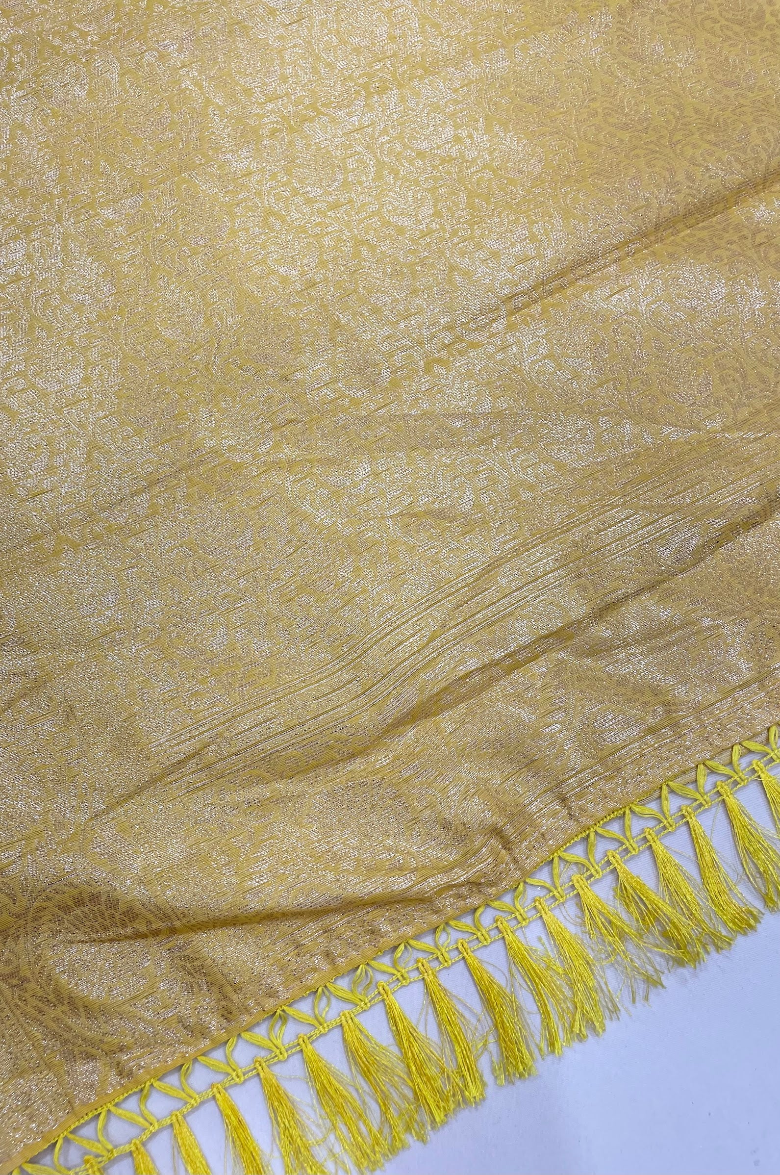 Yellow Color Silk Cotton Saree In Yuma