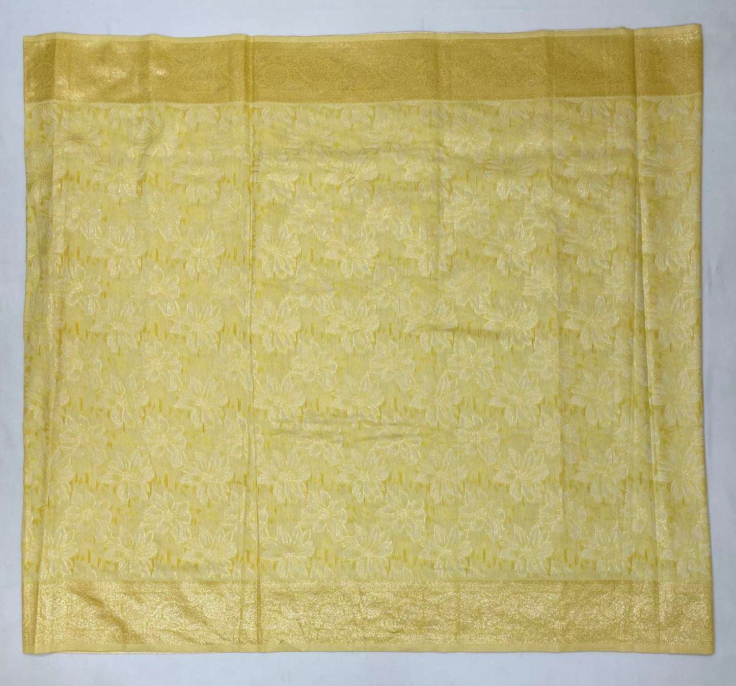 Yellow Color Silk Cotton Saree In Chandler