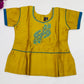 Attractive Blue Color Art Silk Embroidered Langa Set For Girls In USA