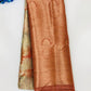 Elegant Orange Colored Floral Designed Saree For Women