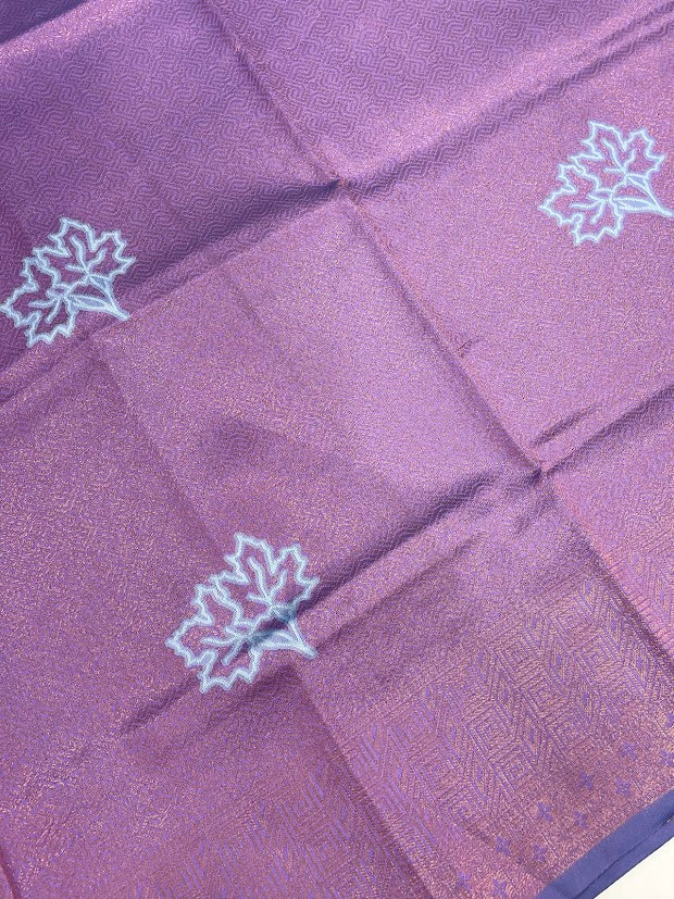 Wonderful Purple Color Art Silk Saree In Yuma