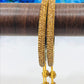 Magnificent Gold Color Metal Bangle With Beaded Stone Ball Design In USA