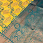 Gorgeous Yellow Color Art Silk Saree In USA