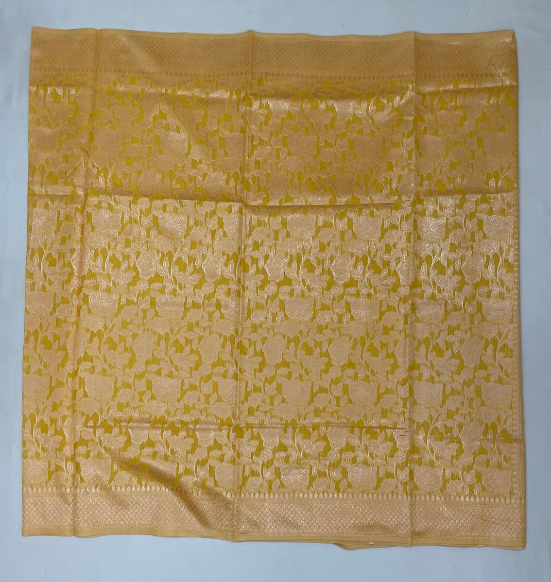 Attractive Yellow Color Silk Cotton Saree In Chandler
