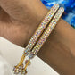 Glittering White Colored Stone Metal Bangles In Tucson