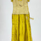 Wonderful Cream Color Art Silk Langa Sets With Stone And Zari Work For Girls 