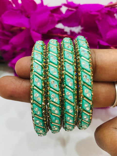 Gorgeous Pista Green Colored Bangles Near Me