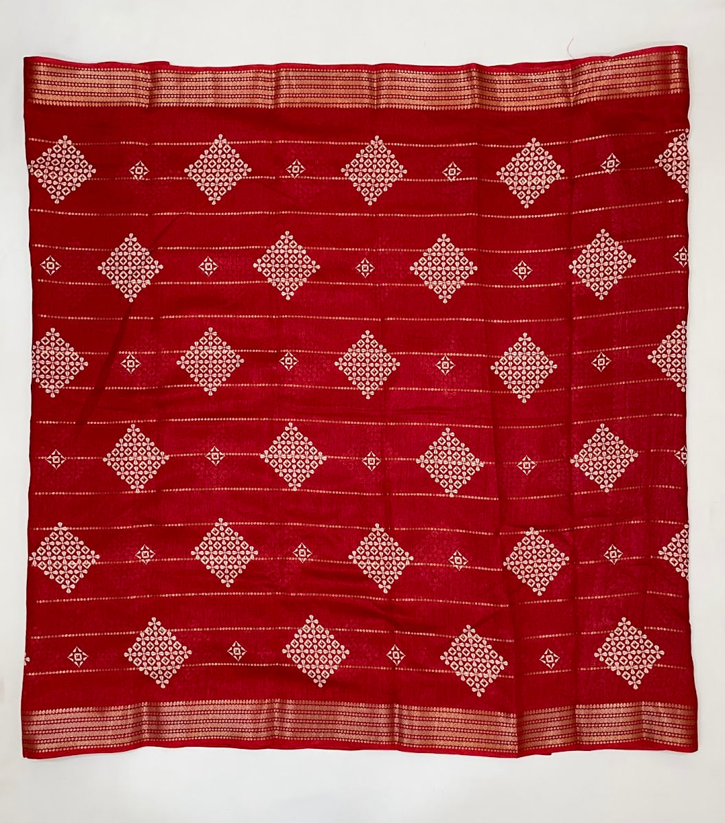 Wonderful Red Color Chiffon Silk Saree In Chandler