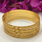 Gorgeous Light Gold Plated Art Designed Bangles For Women