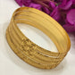 Gorgeous Gold Plated Art Designed Bangles For Women