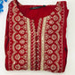 Delightful Red Color Embroidery Kurti Near Me