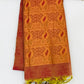 Dazzling Red Color Raw Silk Saree In Tempe