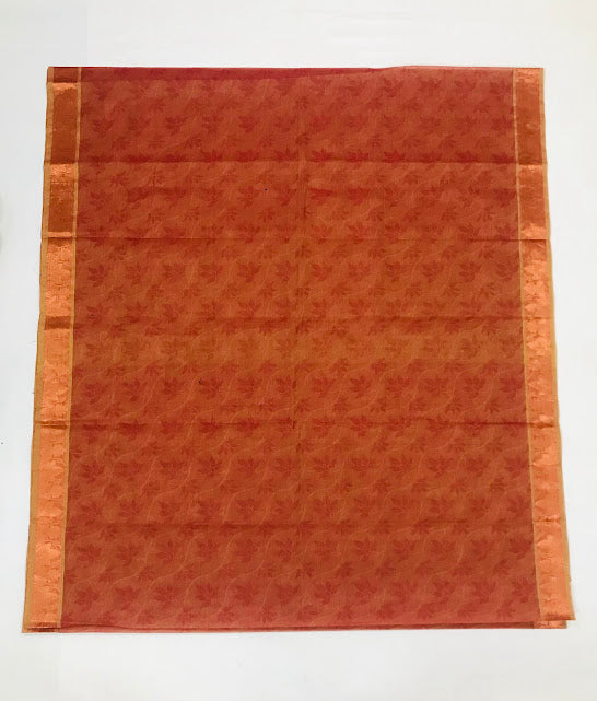 Red Color Raw Silk Saree Unique Design For Women In Yuma