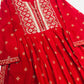 Delightful Red Color Embroidery With Sequence Kurti In Tuscon