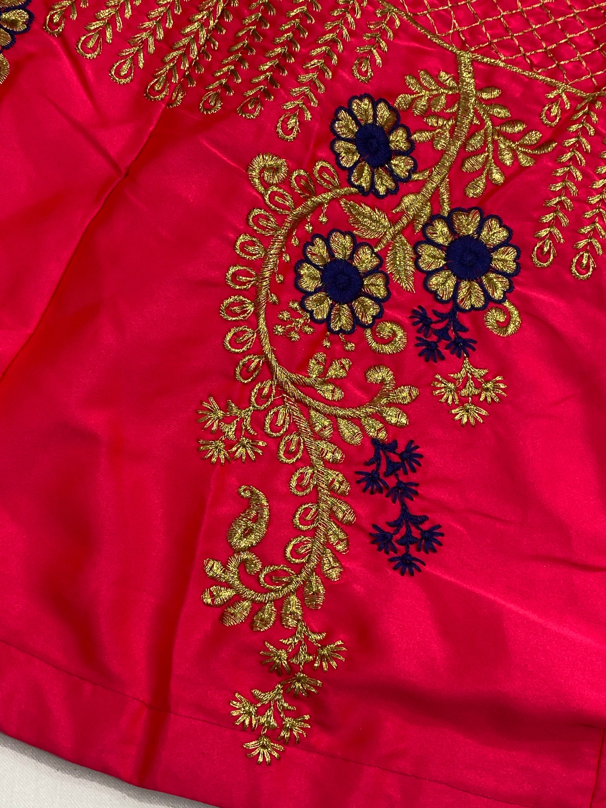 Appealing Pink Color Heavy Embroidery Work Lehenga Choli in USA