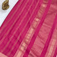 Pink Color Silk Saree With Printed Zari Work In Mesa