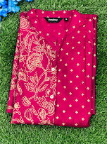 Pink Color Rayon Kurti In Tempe