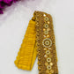 Dazzling Golden Color Saree Belt With Stone Work