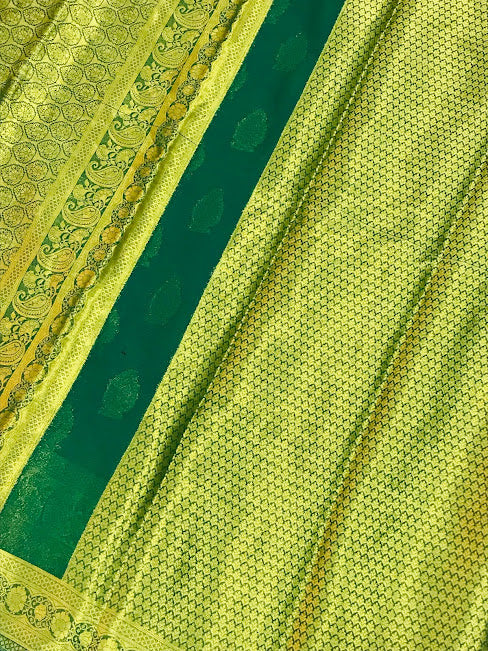 Gorgeous Green Color Georgette Designer Saree In USA