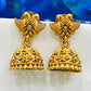 Beautiful Antique Gold Peacock Designed Jhumka Earrings For Women