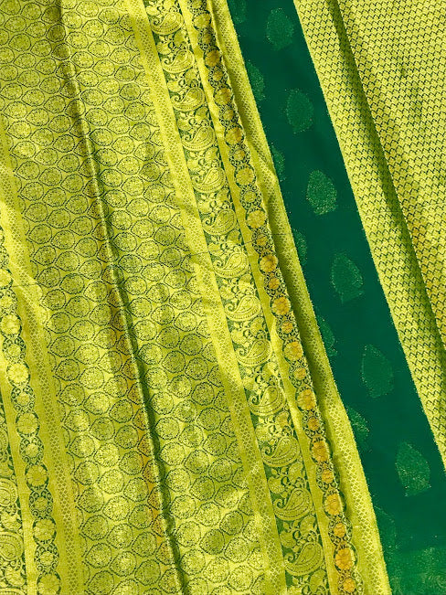 Gorgeous Green Color Georgette Designer Saree In Gilbert