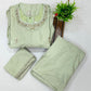 Light Green Color Silk Sharara Suits With Embroidery And Sequins Work In USA
