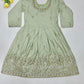 Light Green Color Sharara Suits With Embroidery And Sequins Work In Yuma
