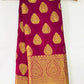  Purple Colored Georgette Saree With Butta Motifs And Contrast Rich Pallu For Women In Tucson