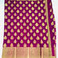 Purple Colored Butta Motifs And Contrast Pallu In Usa