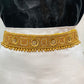 Golden Color Saree Belt With Embroidery And Stone Work In Yuma