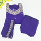 Violet Color Siffon With Embroidery And Sequins Work Langa Sets Near Me