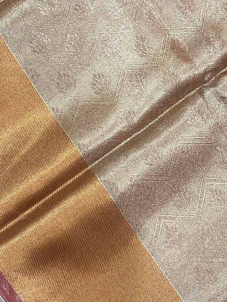 Attractive Copper Color Tissue Silk Saree In Phoenix