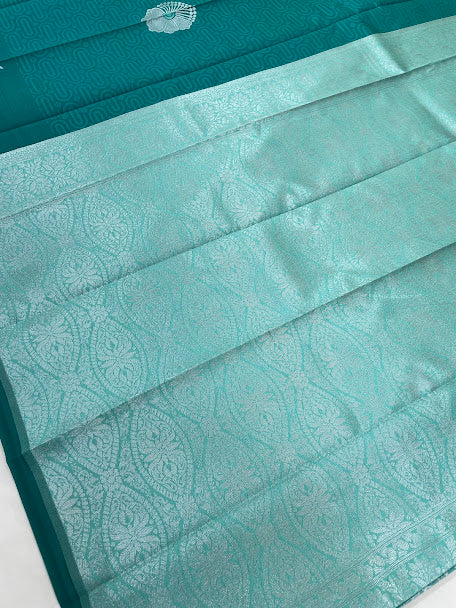 Art Silk With Silver Zari Work Saree In Mesa