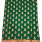 Beautiful Green Color Georgette Saree Flower Design With Rich Pallu