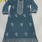 Sky Blue Color Sharara Suits With Embroidery Work In Chandler