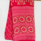 Beautiful Pink Color Floral Designed Chiffon Saree For Women