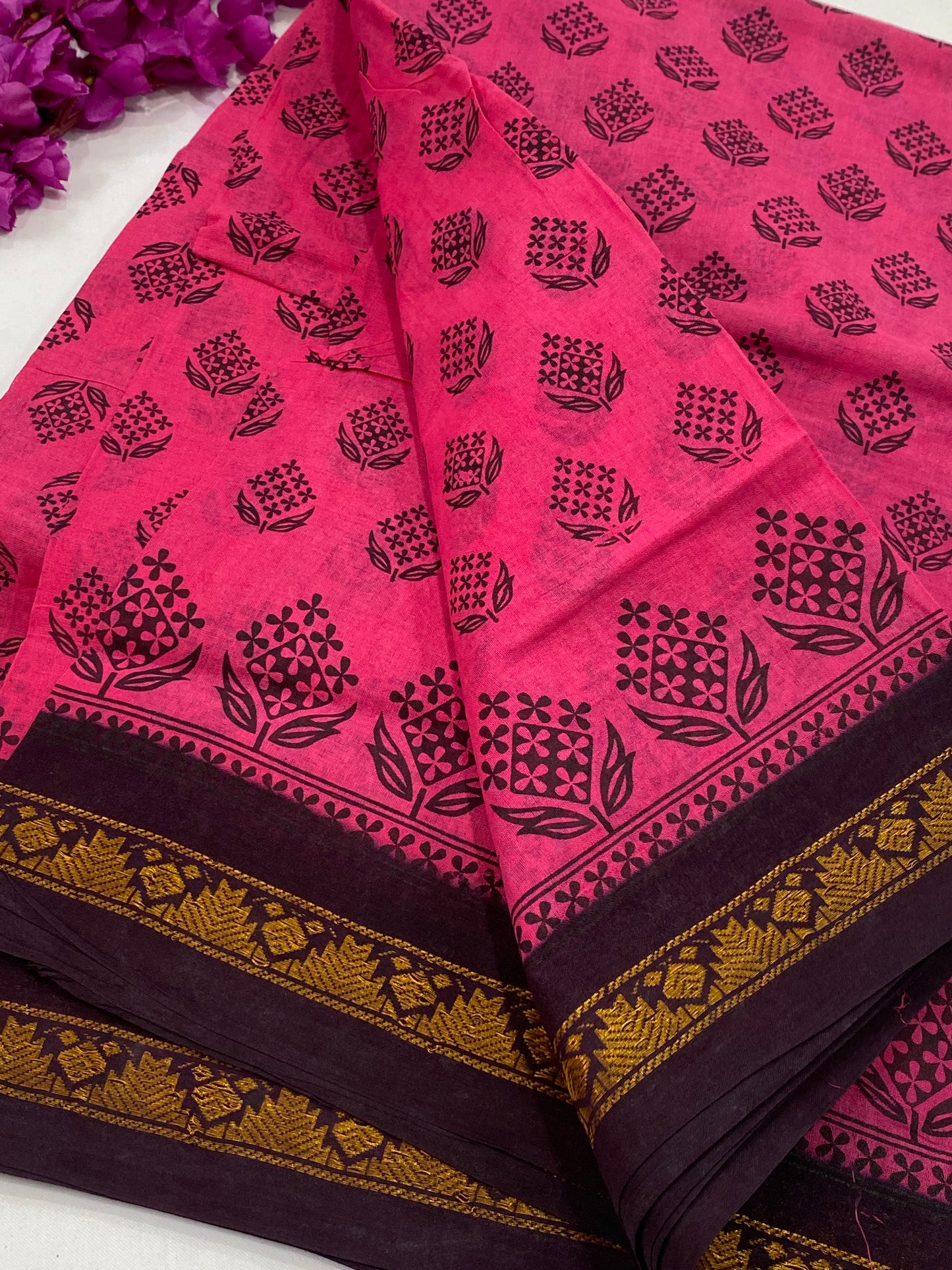 Indian Traditional Pure Cotton Saree In USA