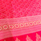 Beautiful Pink Color Floral Designed Chiffon Saree For Women