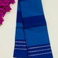 Blue Color Pure Cotton Saree