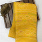 Attractive Yellow Color Georgette And Chiffon Saree For Women