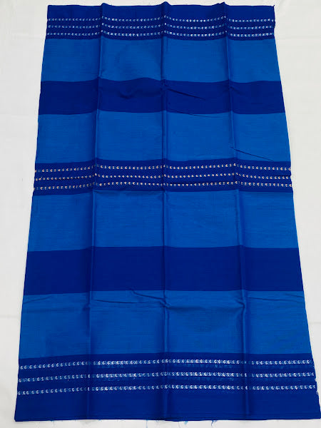 Blue Color Pure Cotton Saree In USA