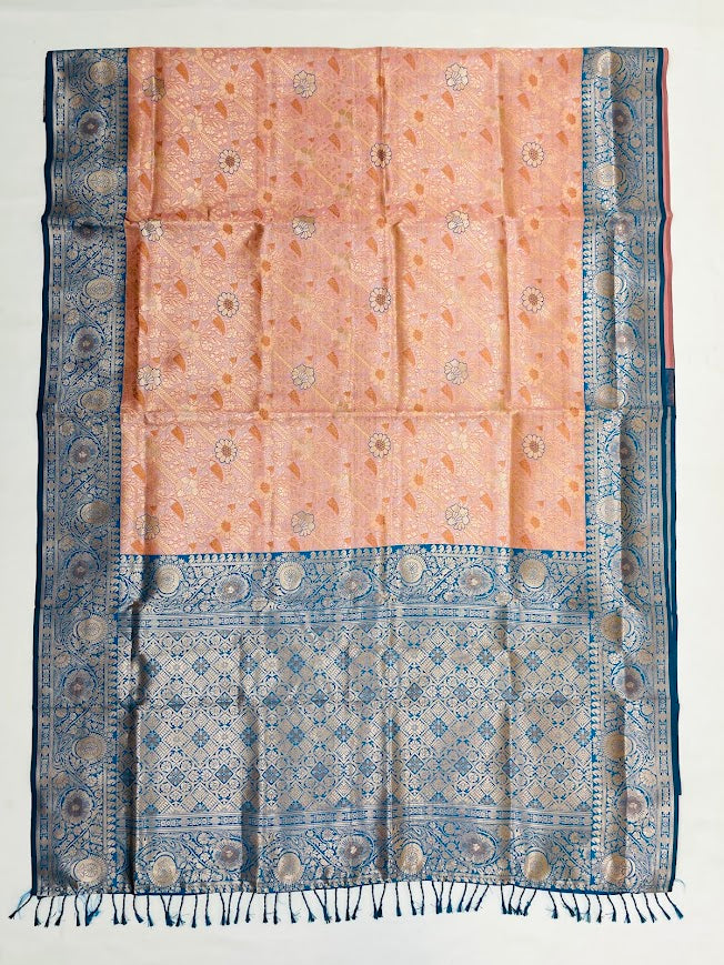 Onion Pink Color Soft Silk Sari For Women In Chandler