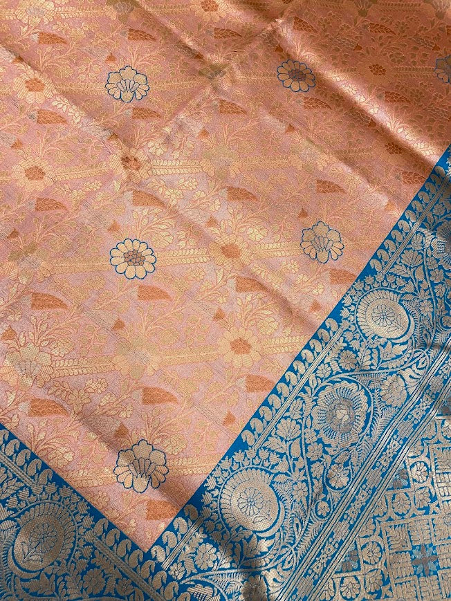 Onion Pink Color Art Silk Sari For Women In Mesa