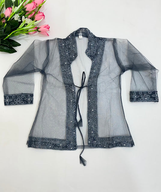 Graceful Gray Color Sequins Work Girls Choli Sets In Tempe
