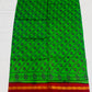 Green Color Pure Sungudi Cotton Saree With Red Contrast Zari Border In USA