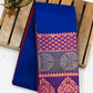 Elegant Blue Color Art Silk With Contrast Border Unique Design Saree For Women