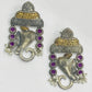  Ganesh Designed Earrings With Two Tone Plating For Women in Glendale