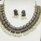 Tribal Style Handmade Ethnic Silver Plated Oxidized Necklace Set Near Me