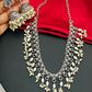 Pearl Beaded German Silver Plated Oxidized Necklace With Jhumka Earrings Near Me